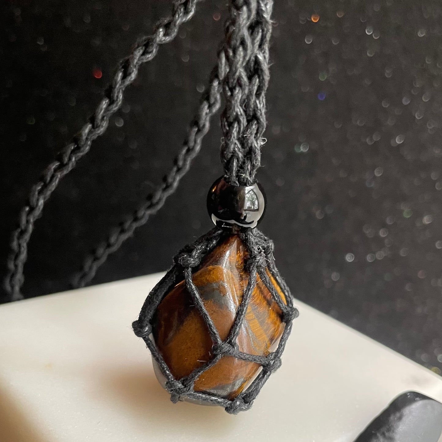 Tigers Eye Rope Necklace