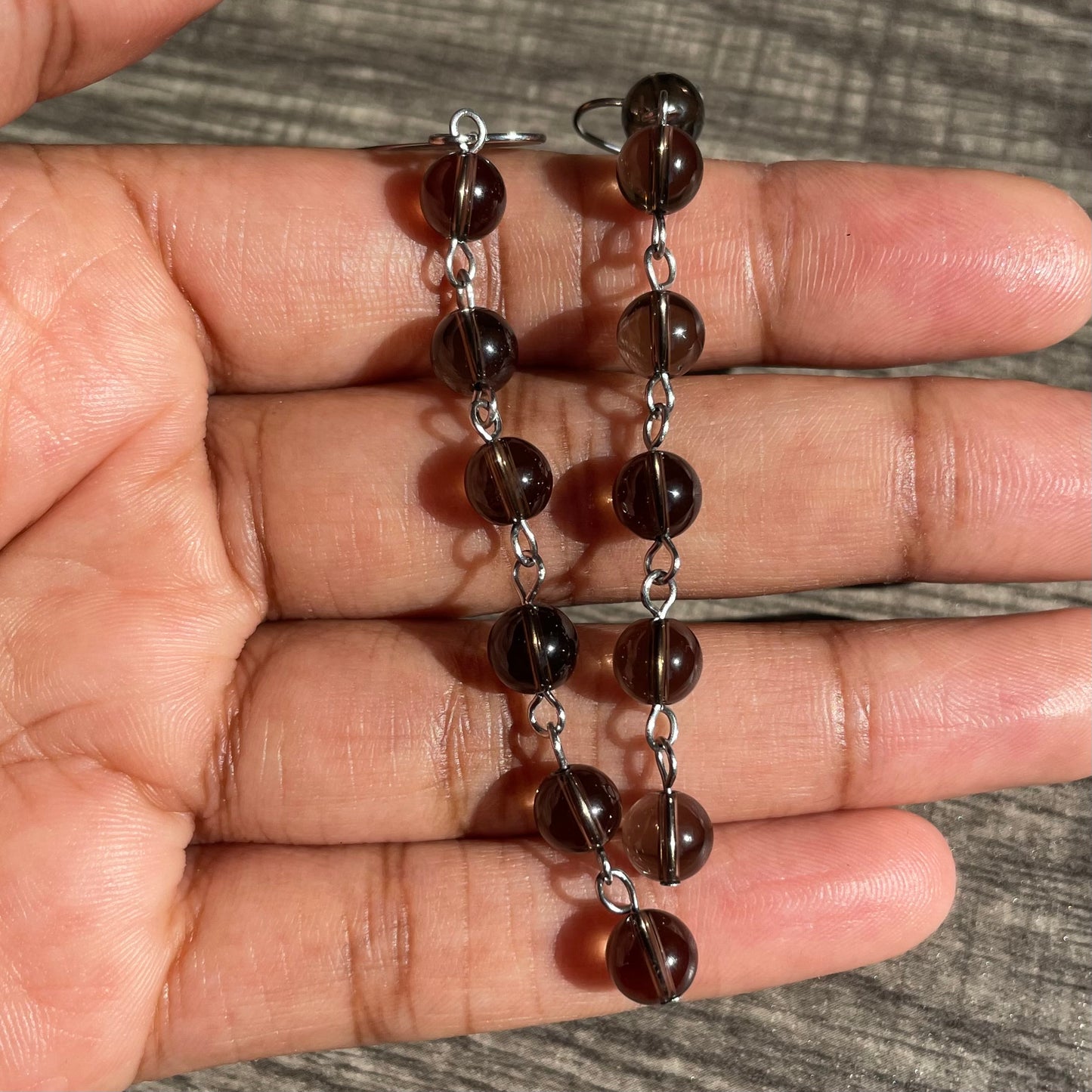 Smoky Quartz dangles