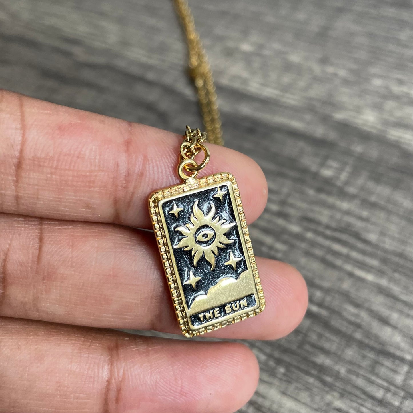 Sun Tarot Card (black)