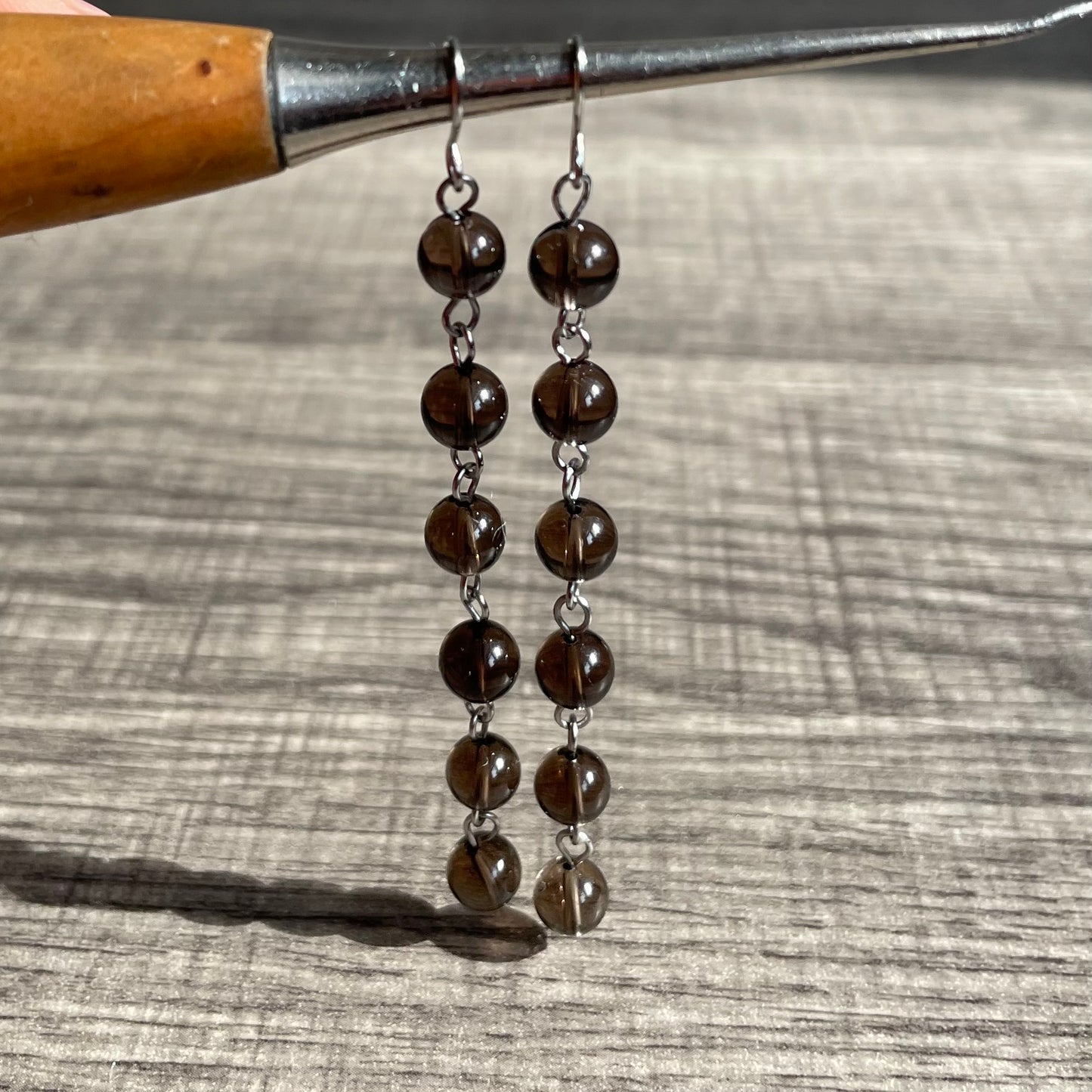 Smoky Quartz dangles