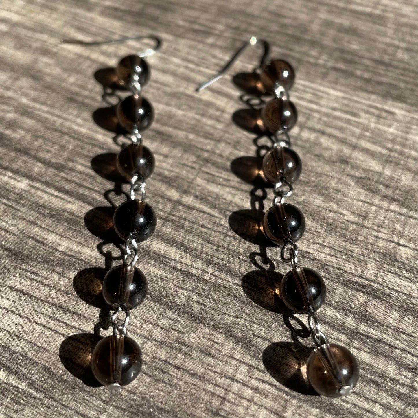 Smoky Quartz dangles