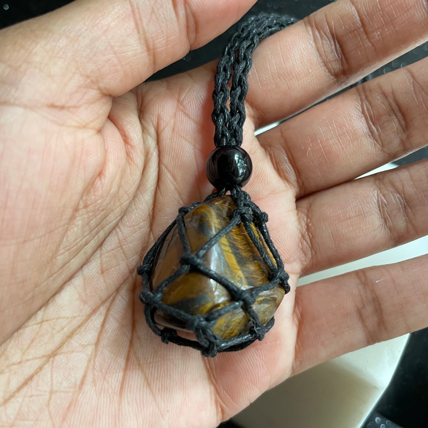 Tigers Eye Rope Necklace