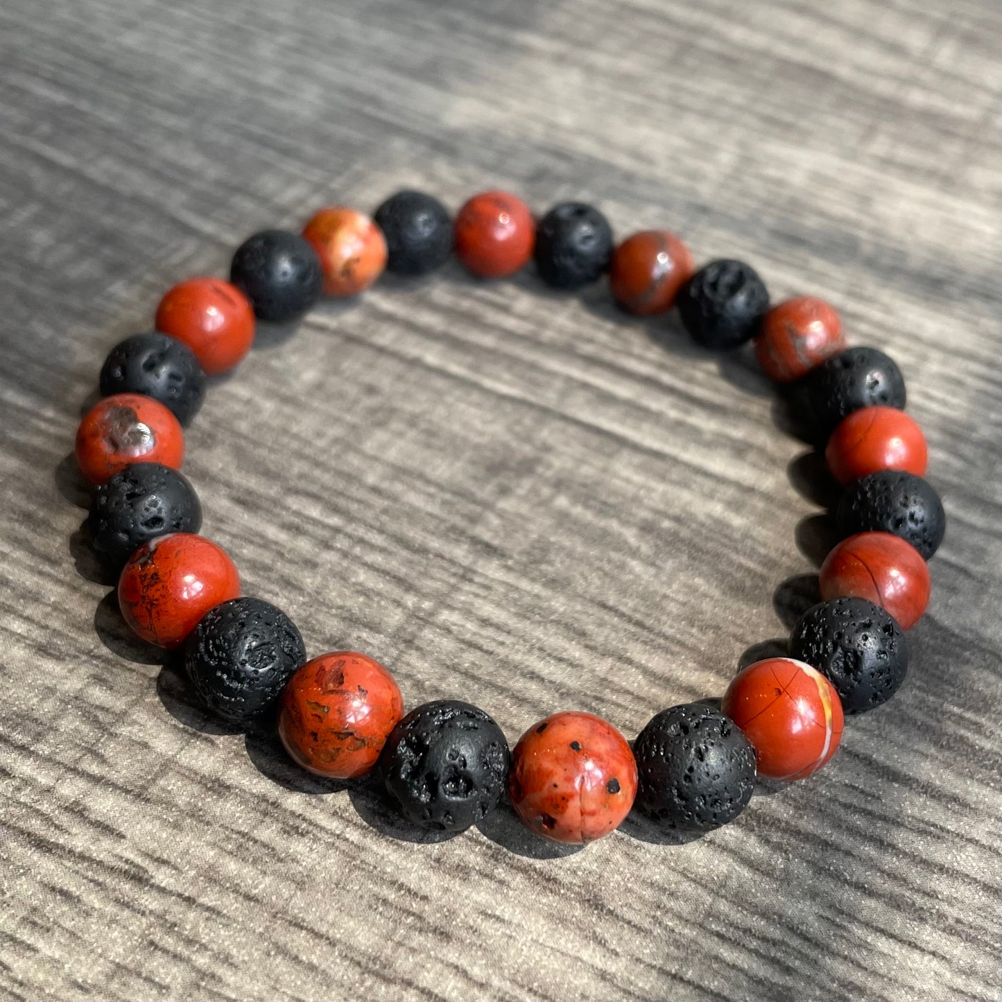 Red Jasper + Lava Stone