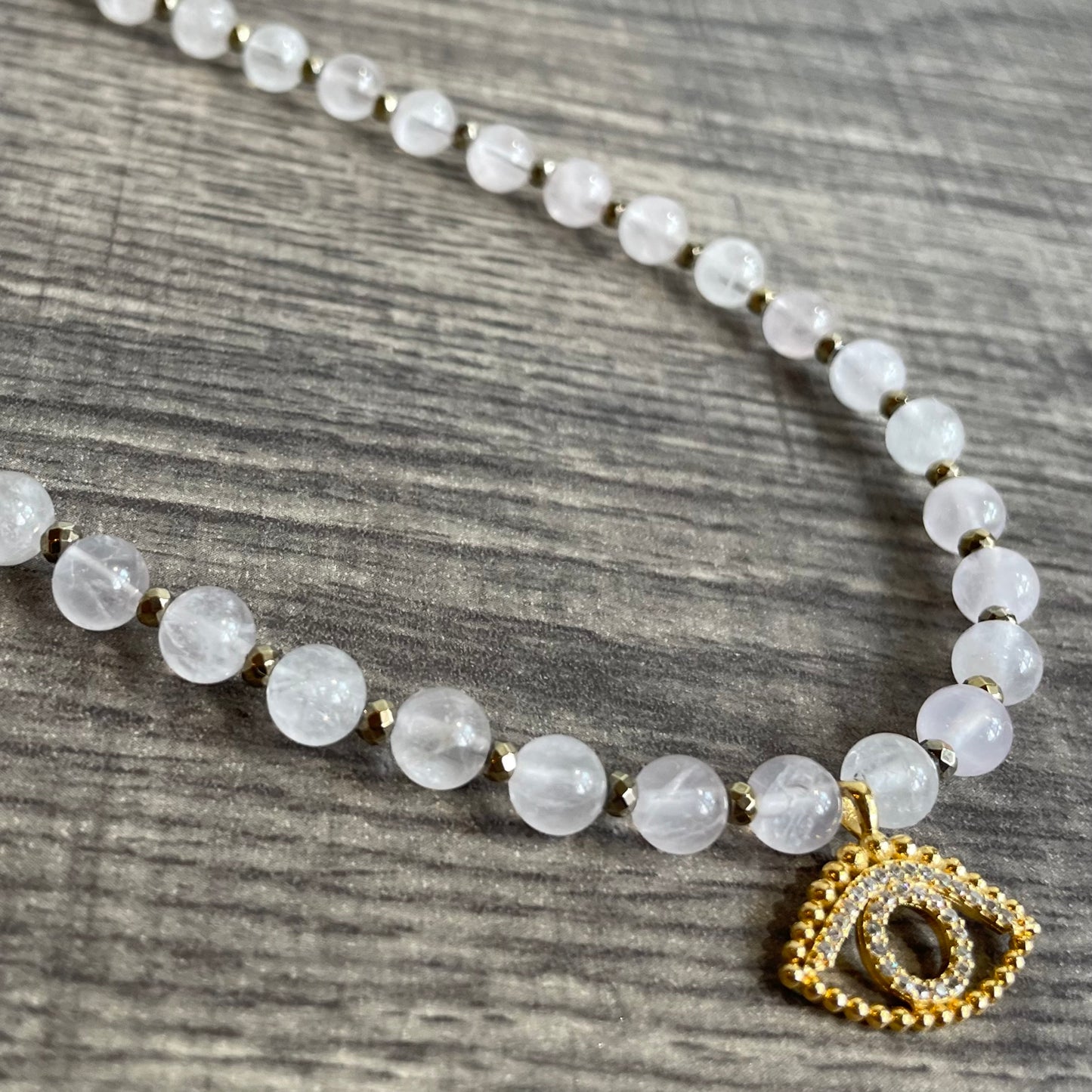 Rose Quartz Evil Eye