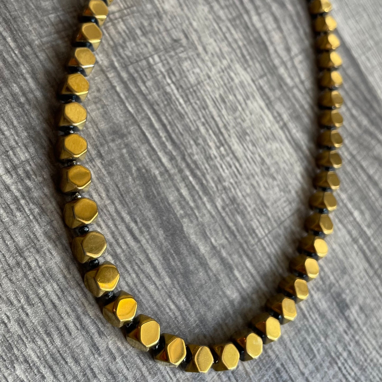 Pyrite Titanium Hematite 18 inch