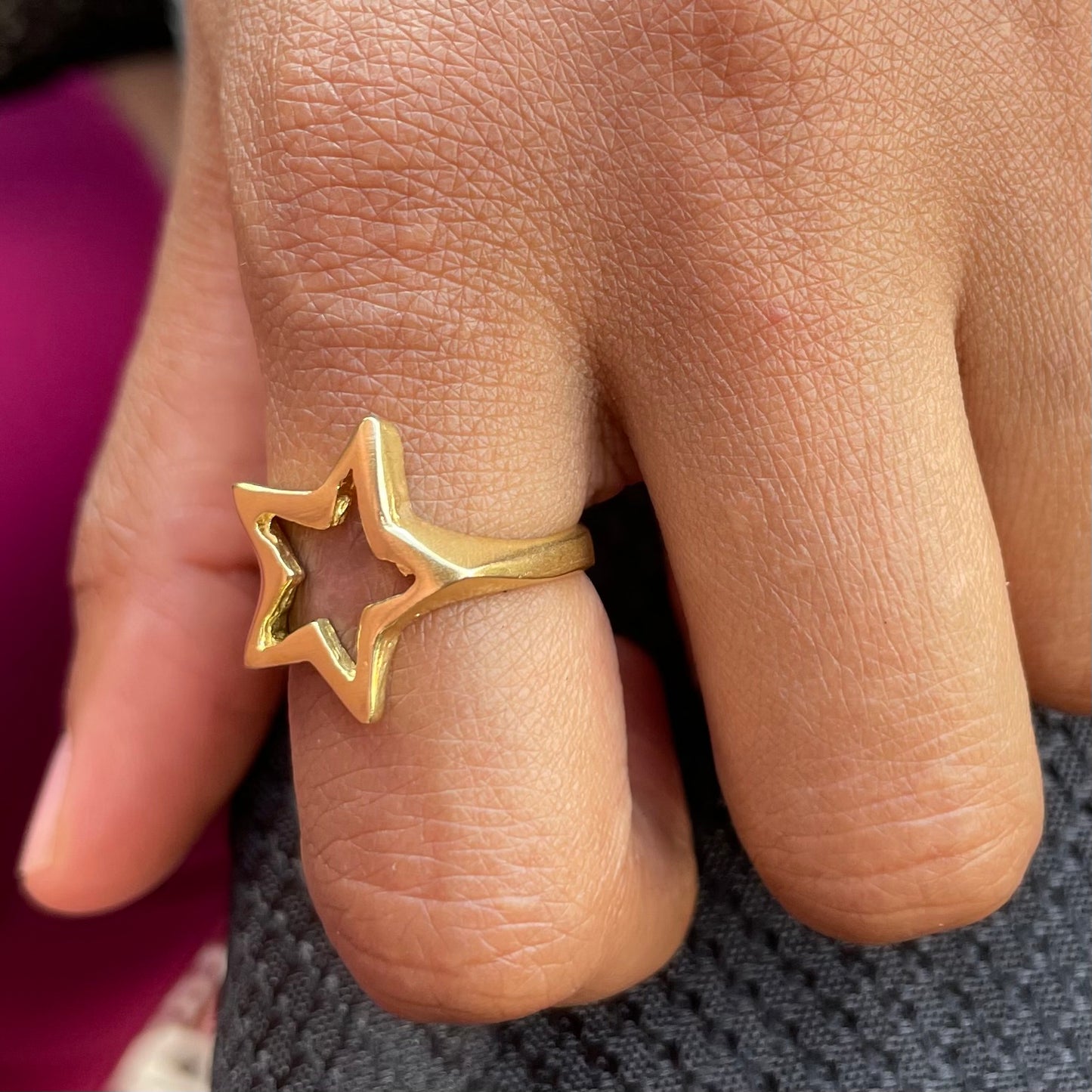 Star Cutout Ring (brass)