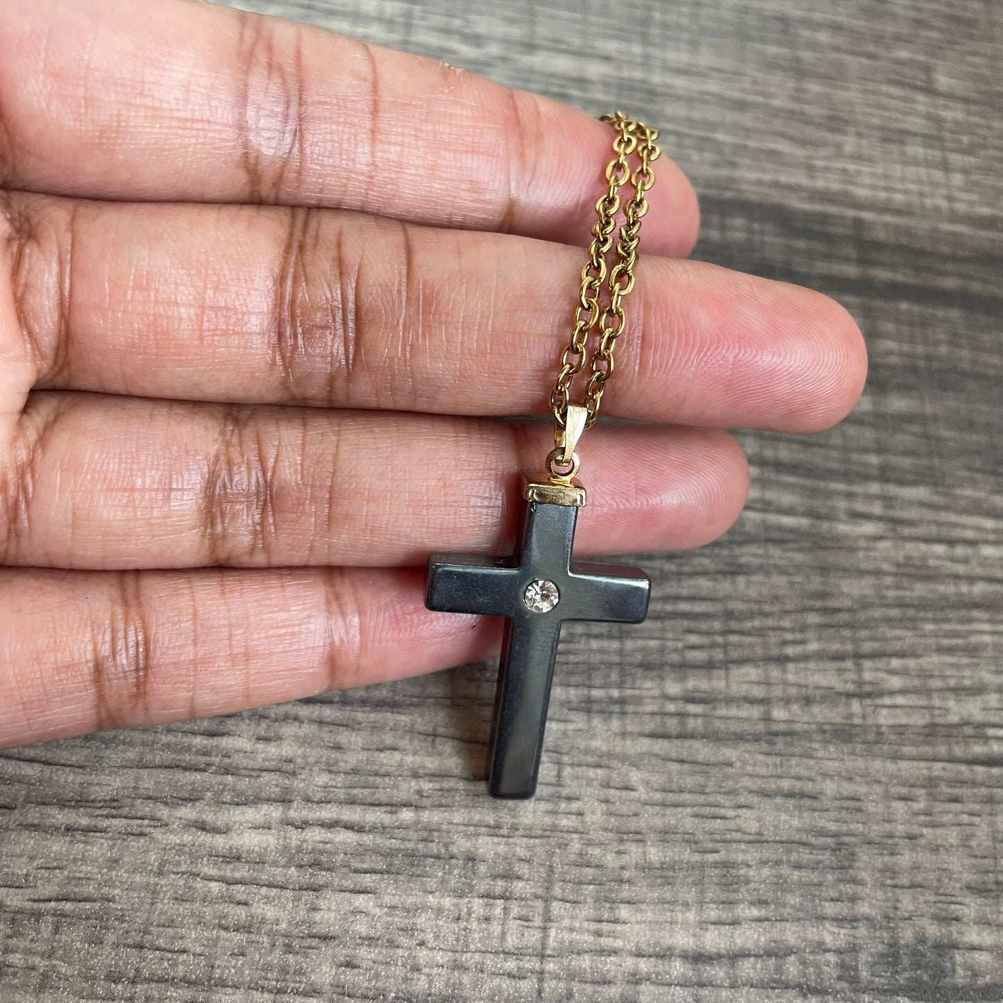 Hematite Cross