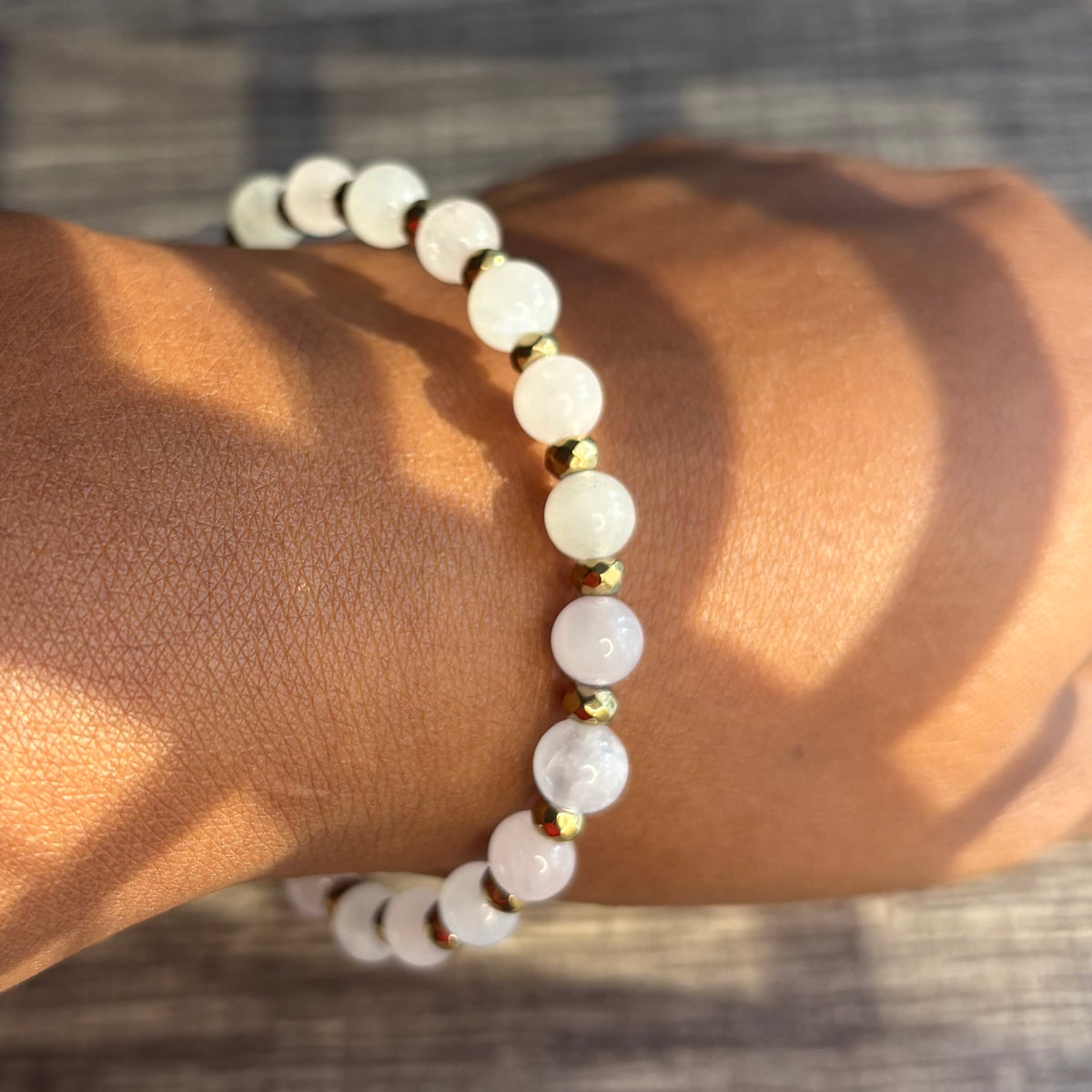Moonstone + Rose Quartz 6mm