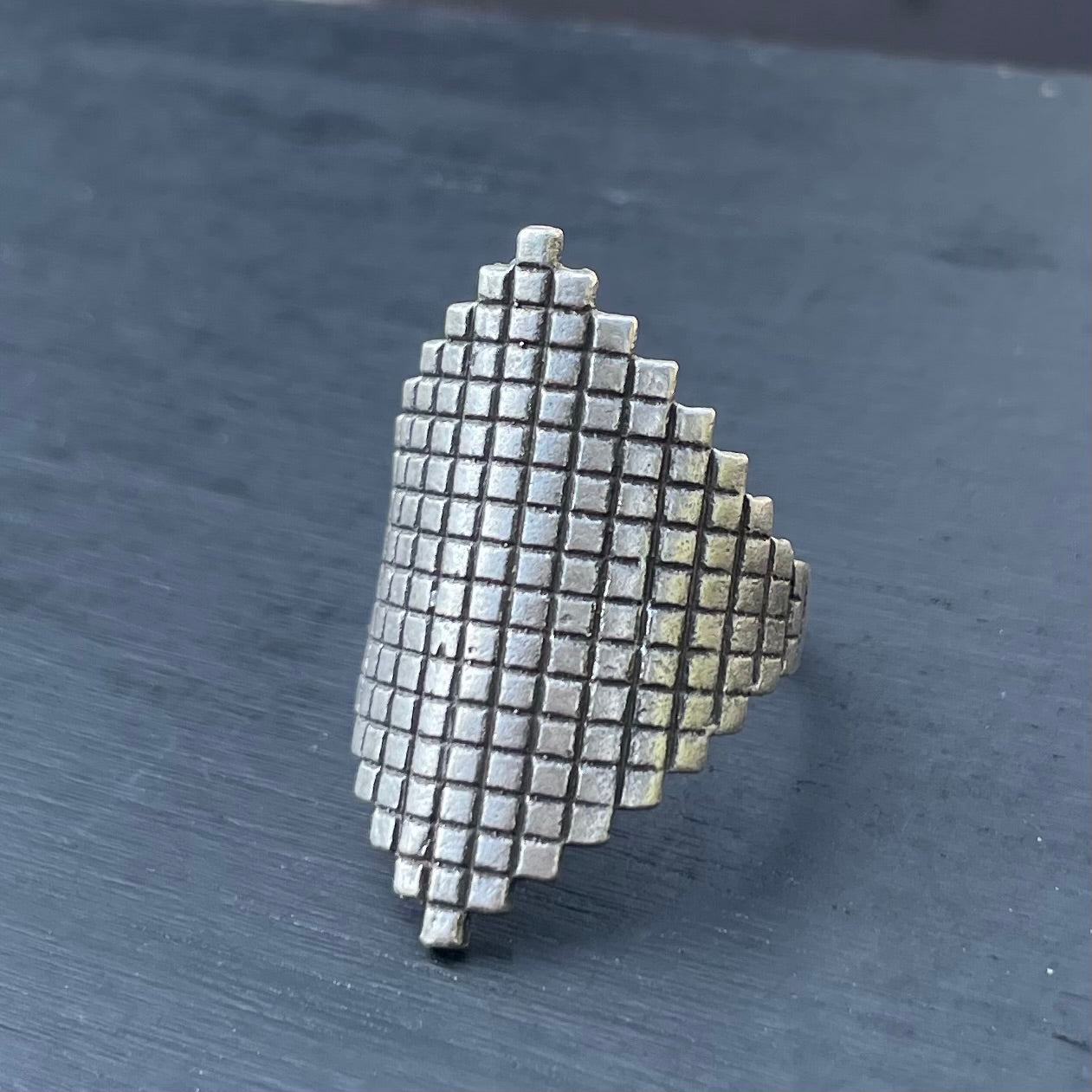 Chevron squares ring