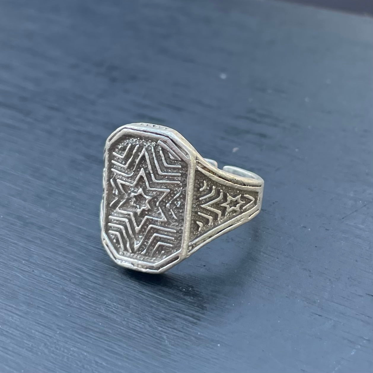 Square Silver Ring