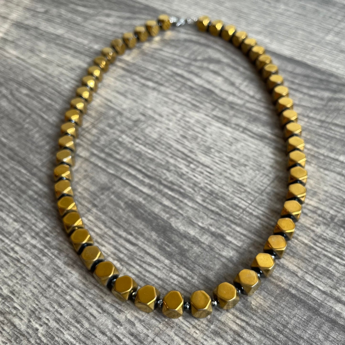 Pyrite Titanium Hematite 18 inch
