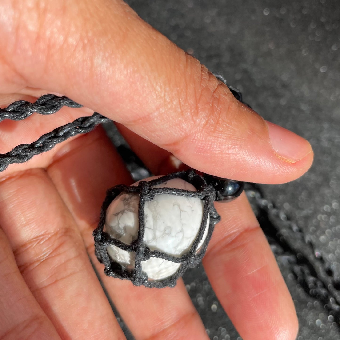 Howlite Rope Necklace