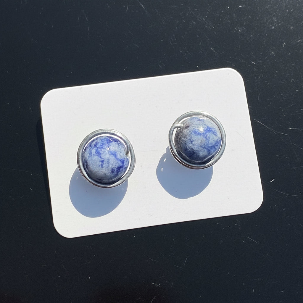 Blue Spotted Jasper 8mm