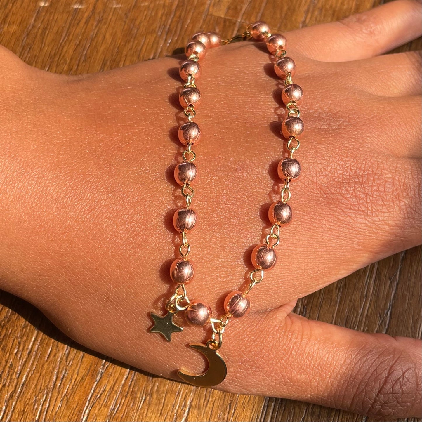 Copper anklet