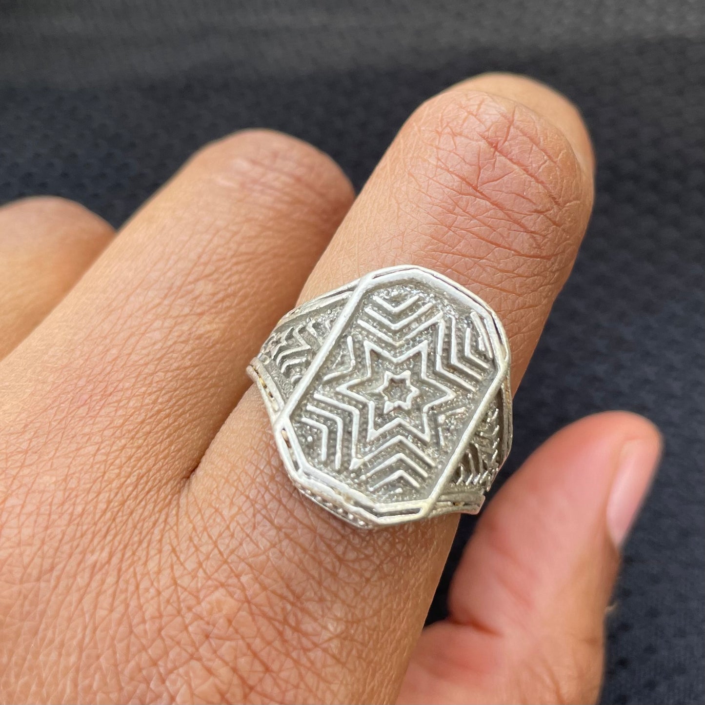 Square Silver Ring