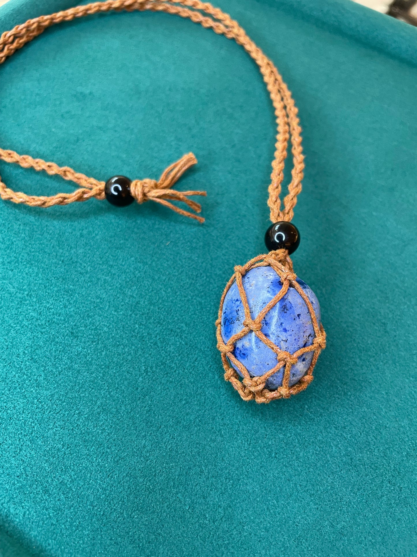 Dumortierite tan rope