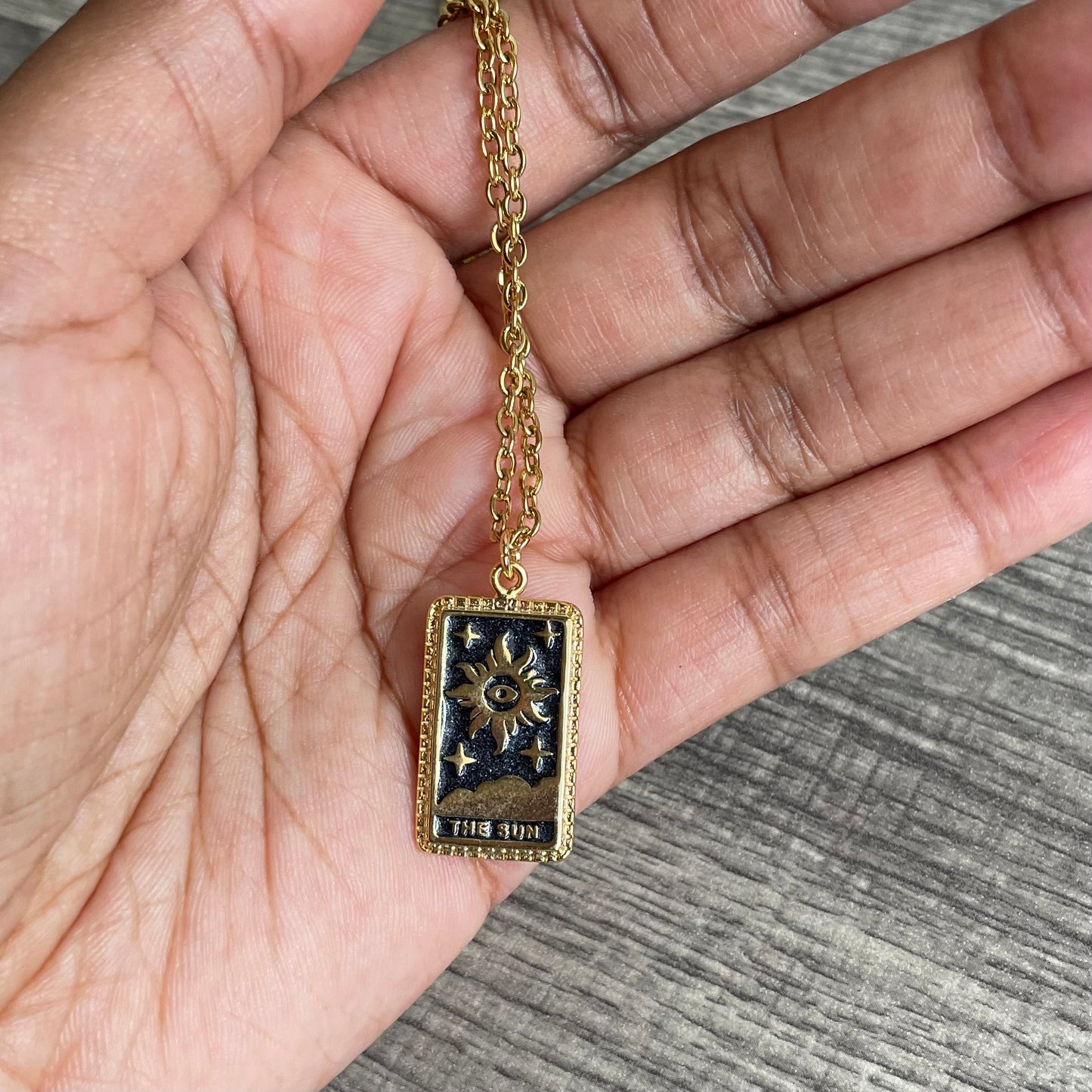 Sun Tarot Card (black)