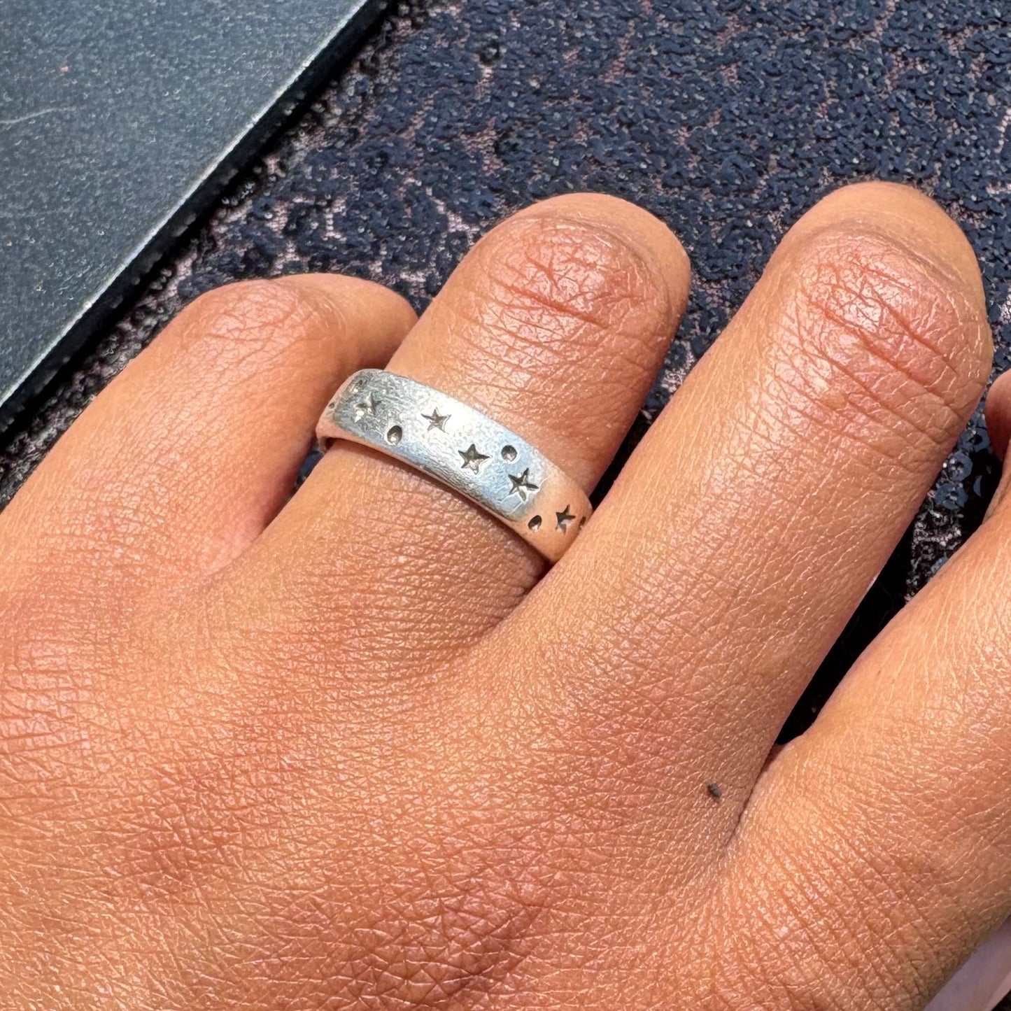 Mini stars band ring