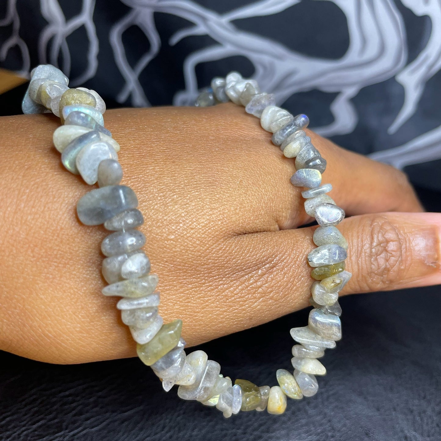 Labradorite chips 20 inches necklace