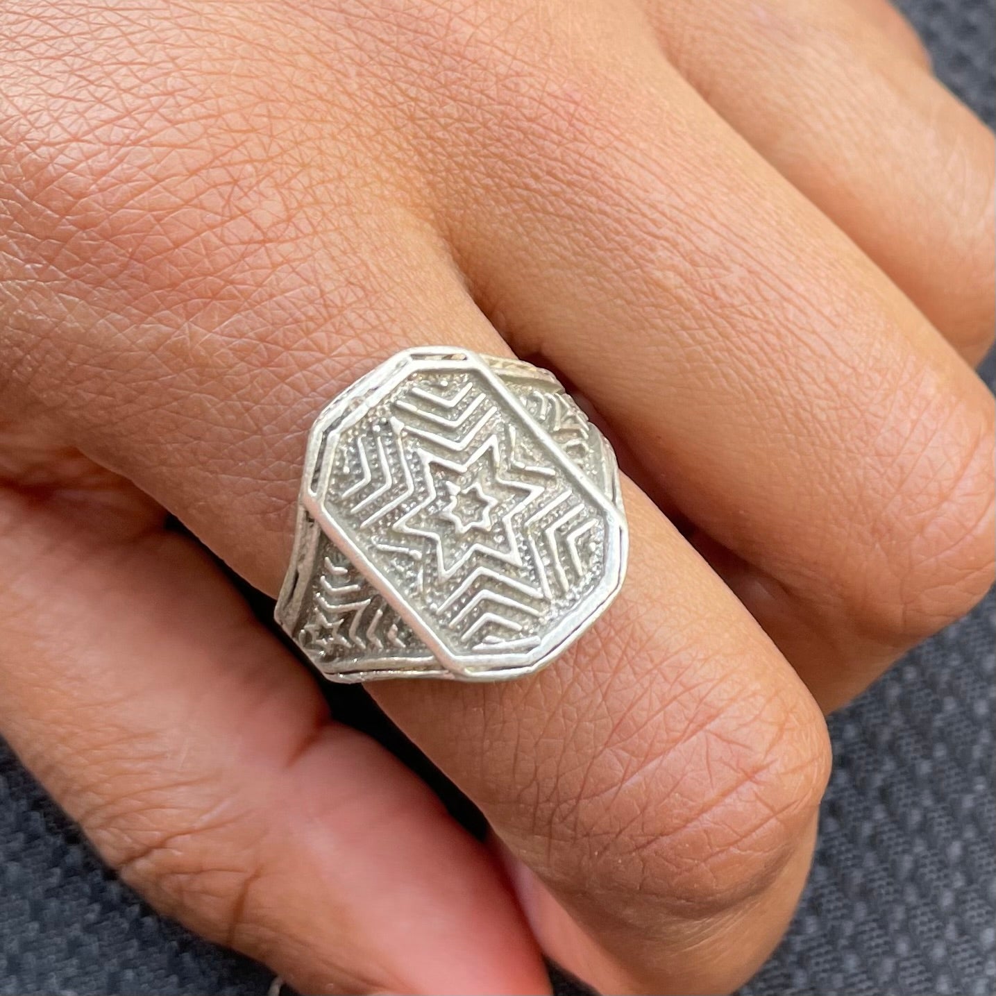 Square Silver Ring