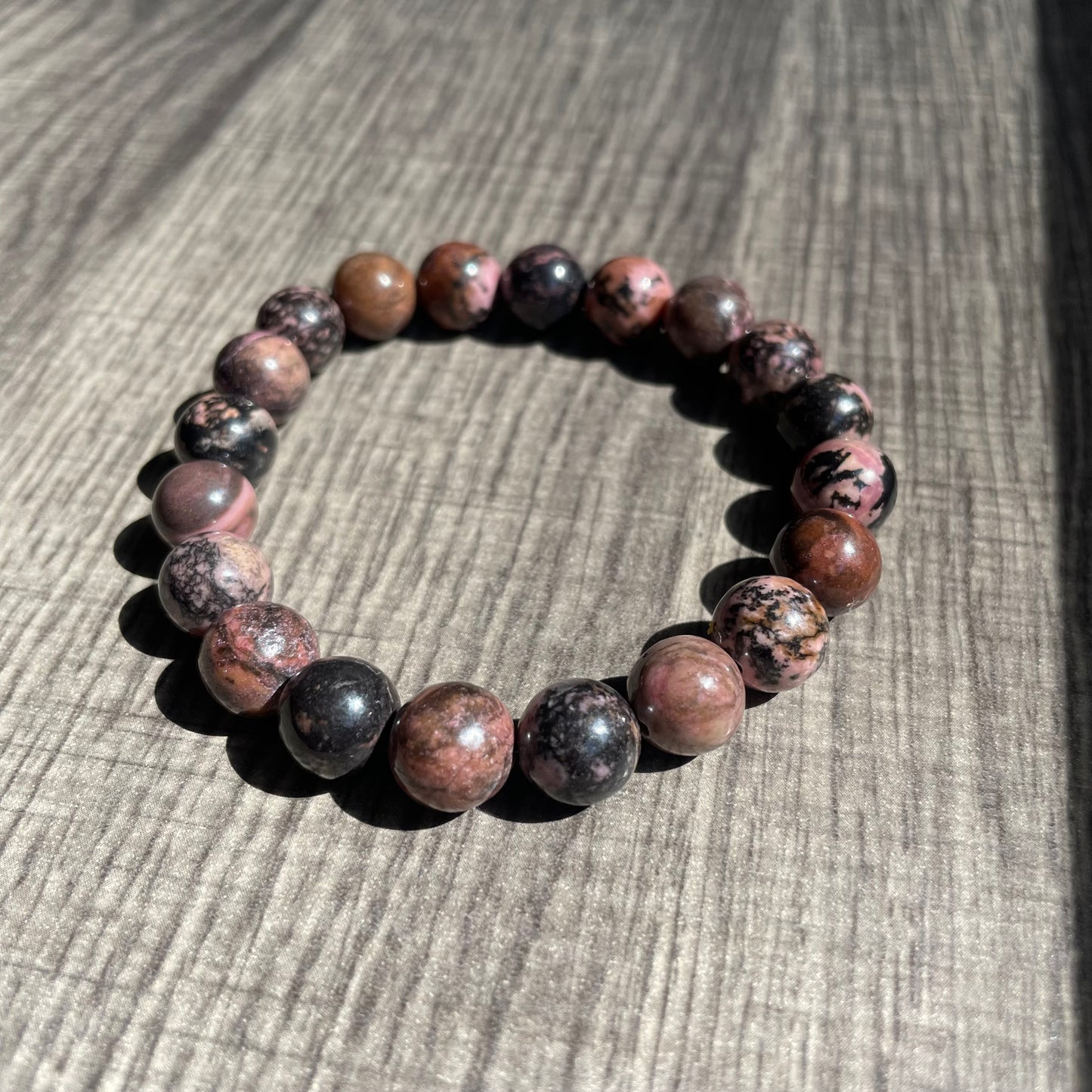 Rhodochrosite 10mm (darker tones)