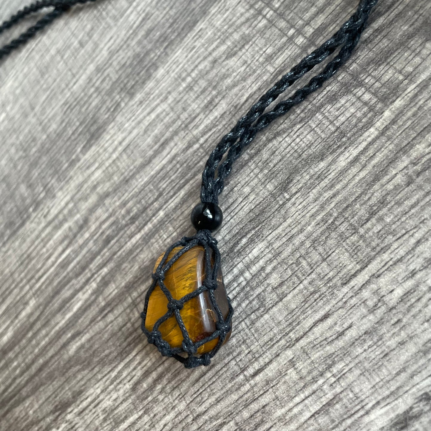 Tigers Eye Rope (lighter) Necklace