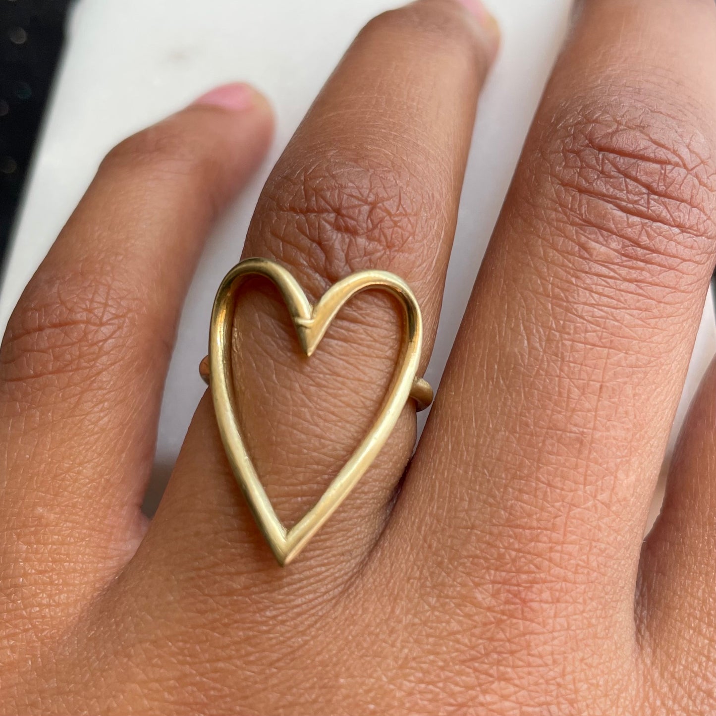 Heart ring- adjustable