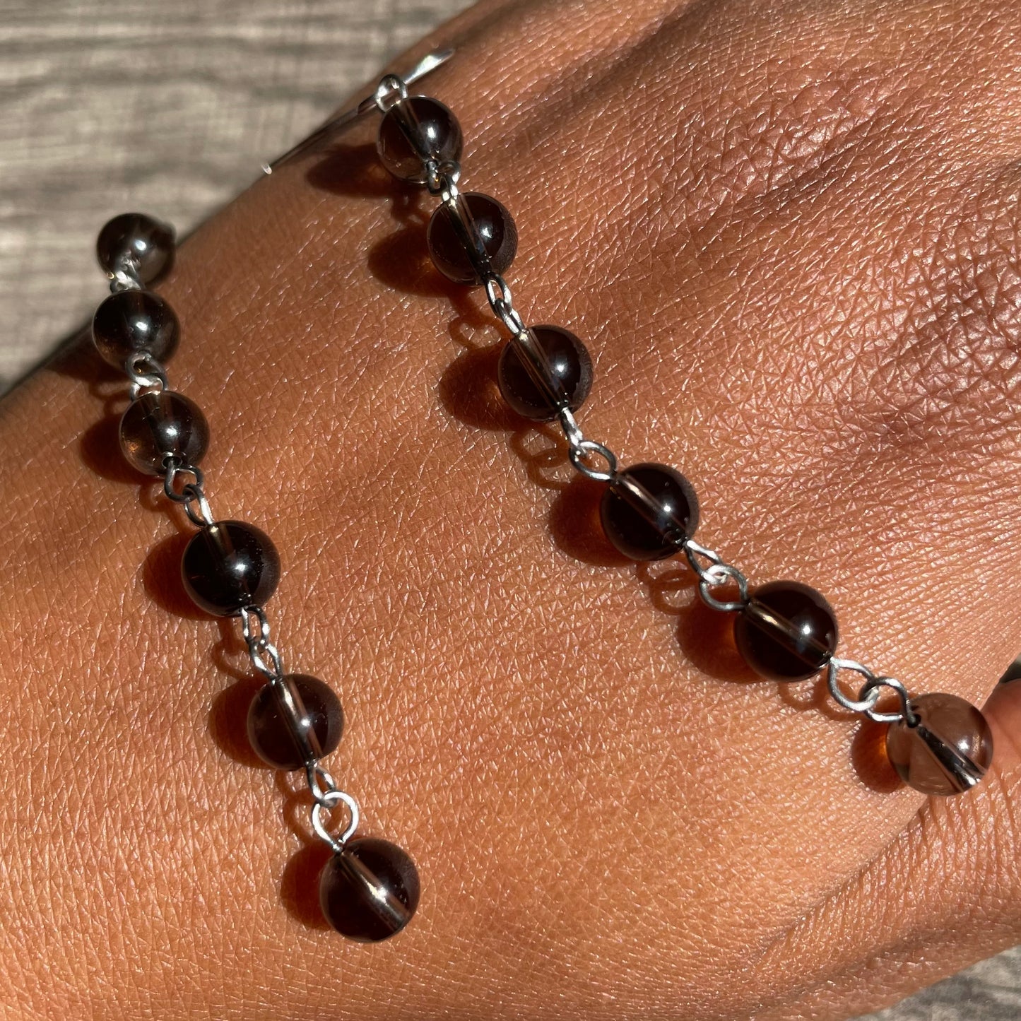 Smoky Quartz dangles