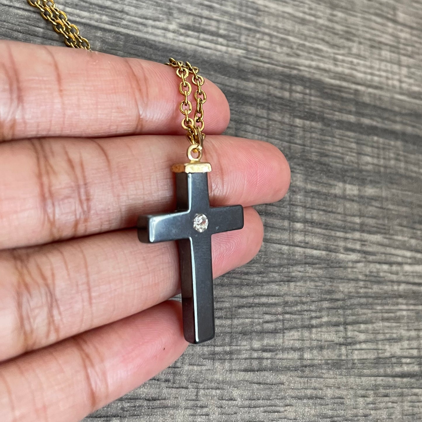 Hematite Cross