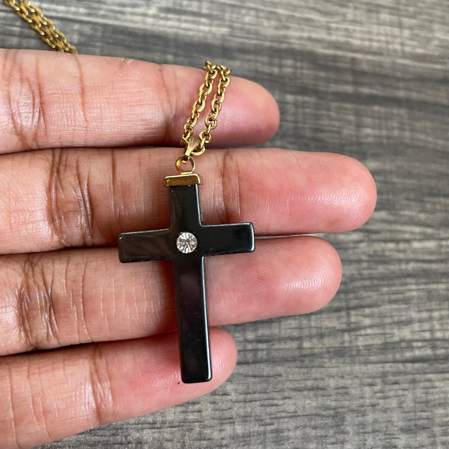 Hematite Cross
