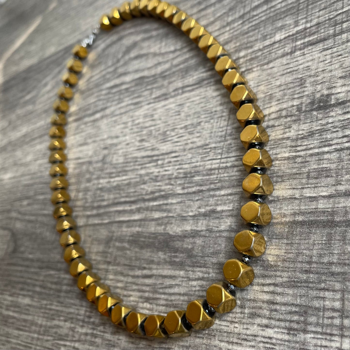 Pyrite Titanium Hematite 18 inch