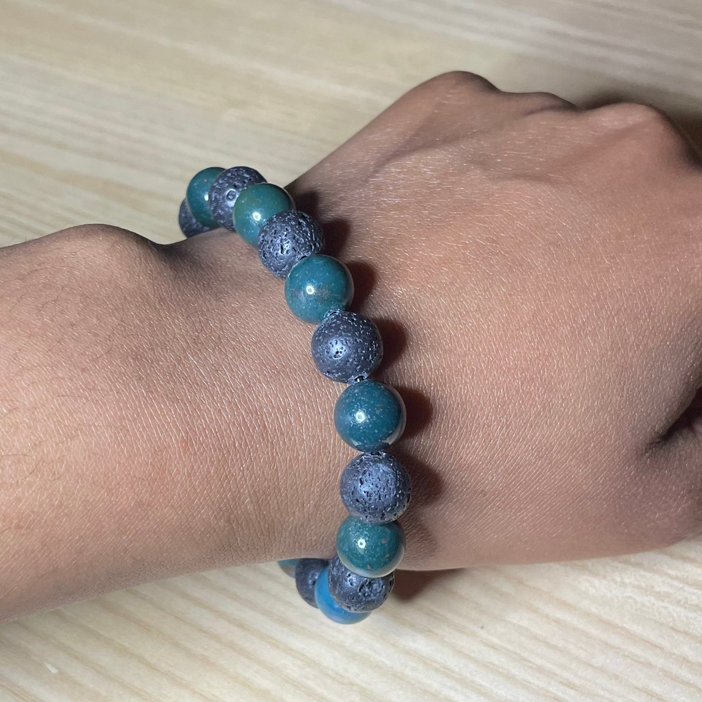 Bloodstone and Lava Stone 10mm