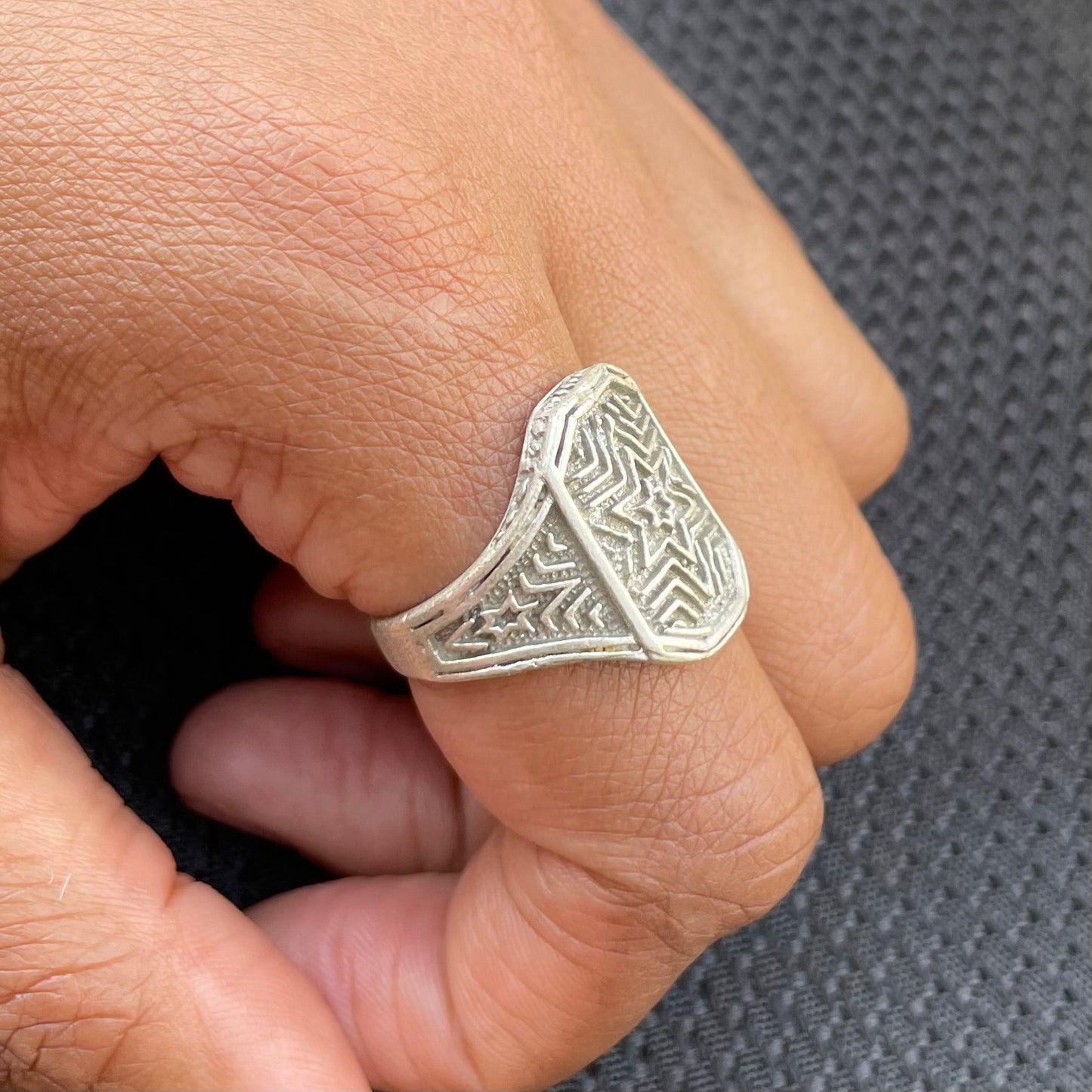 Square Silver Ring