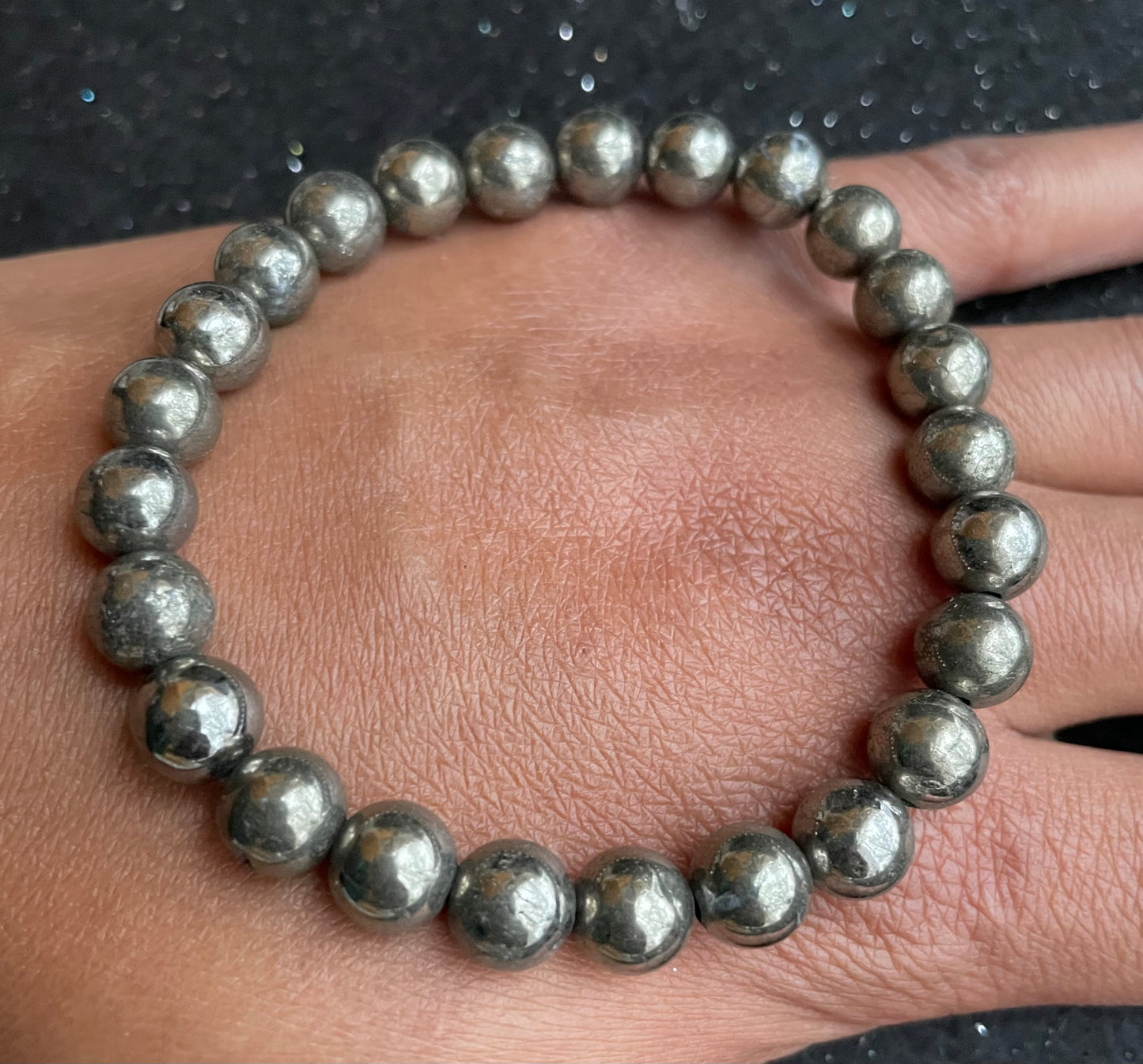 Pyrite 8mm bracelet