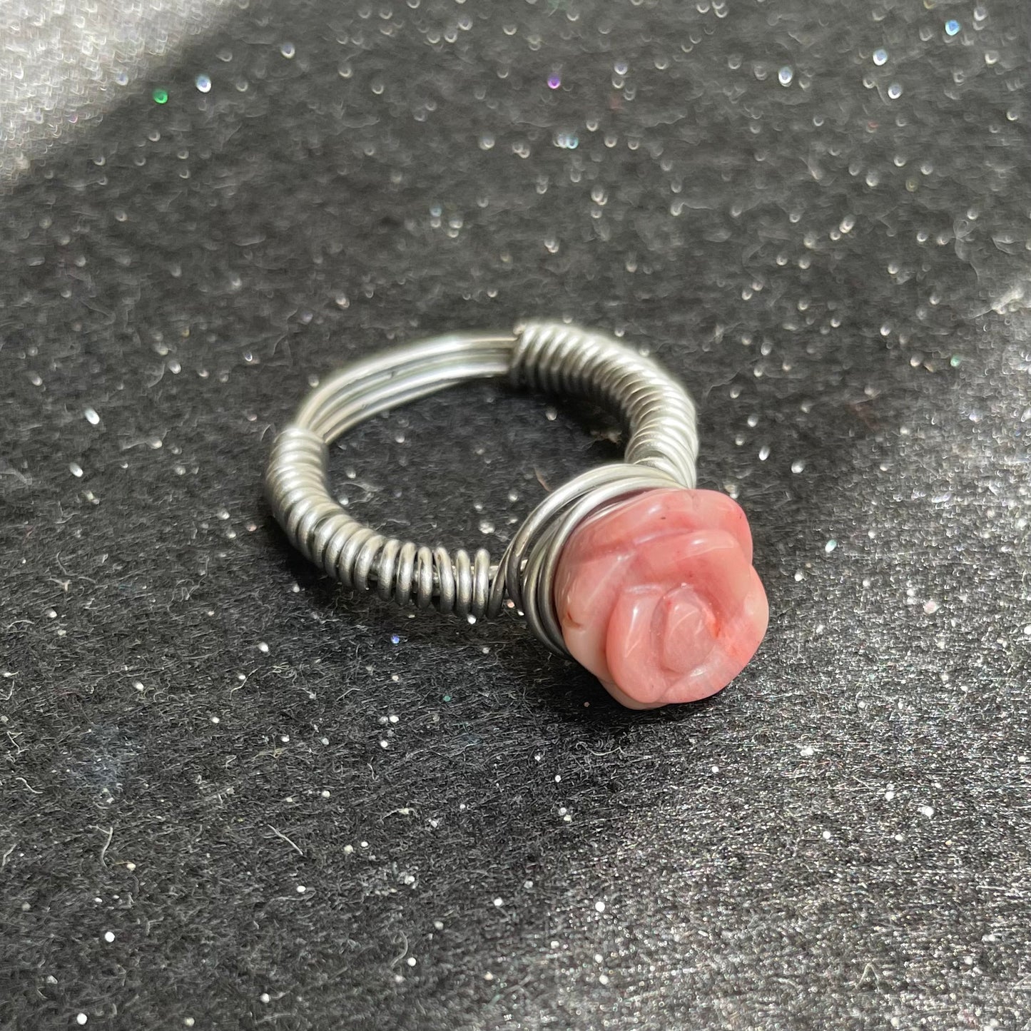 Rhodonite Rose ring