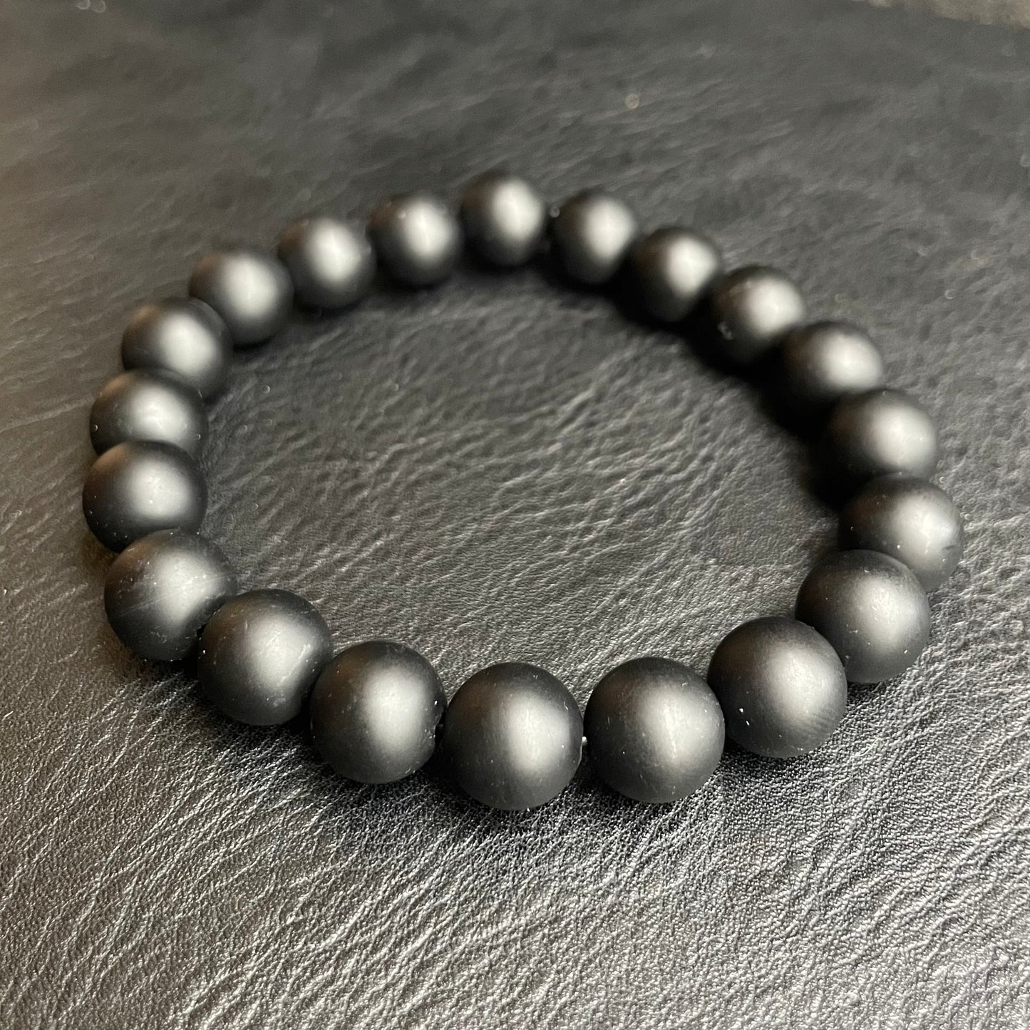 Matted Black Onyx 10mm