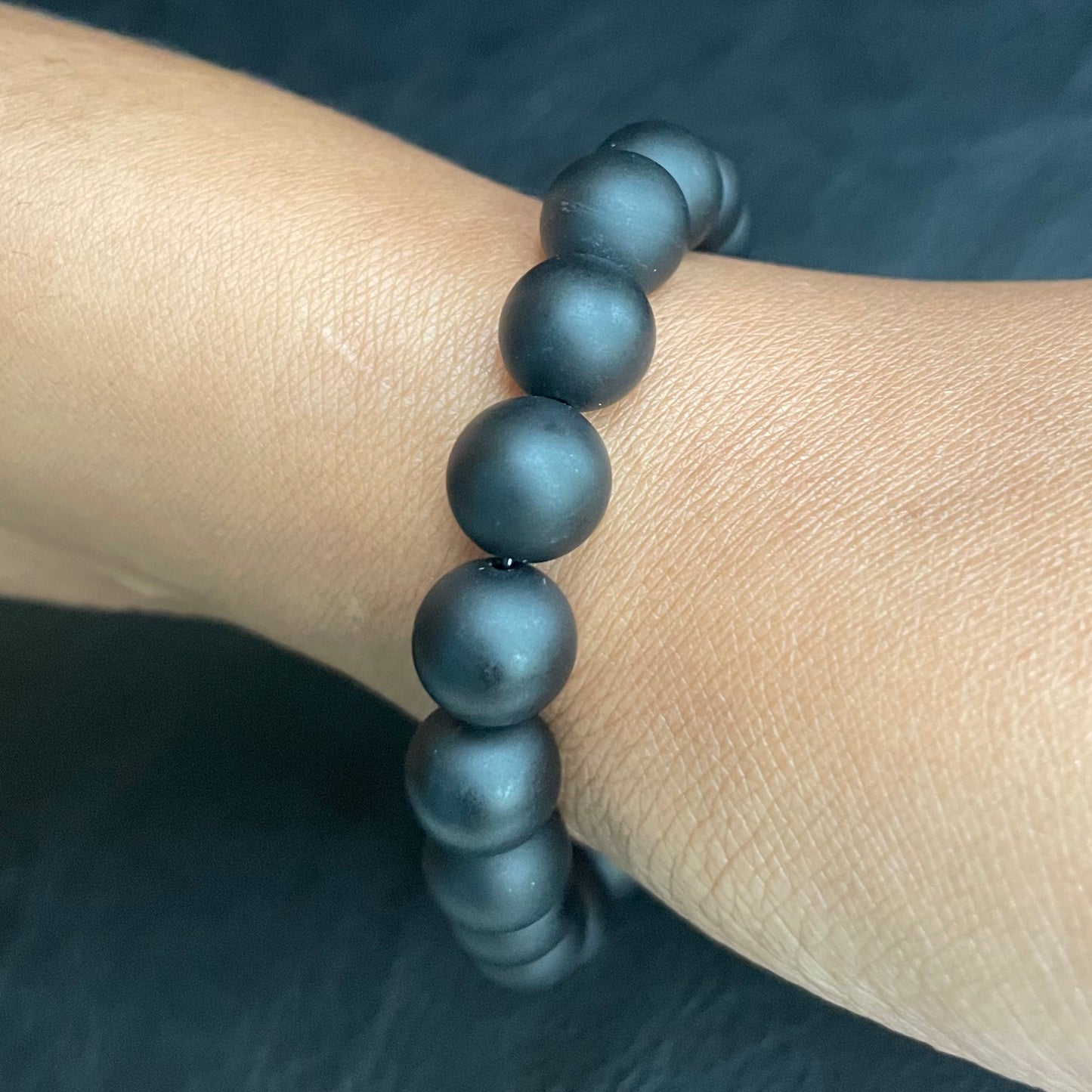 Matted Black Onyx 10mm