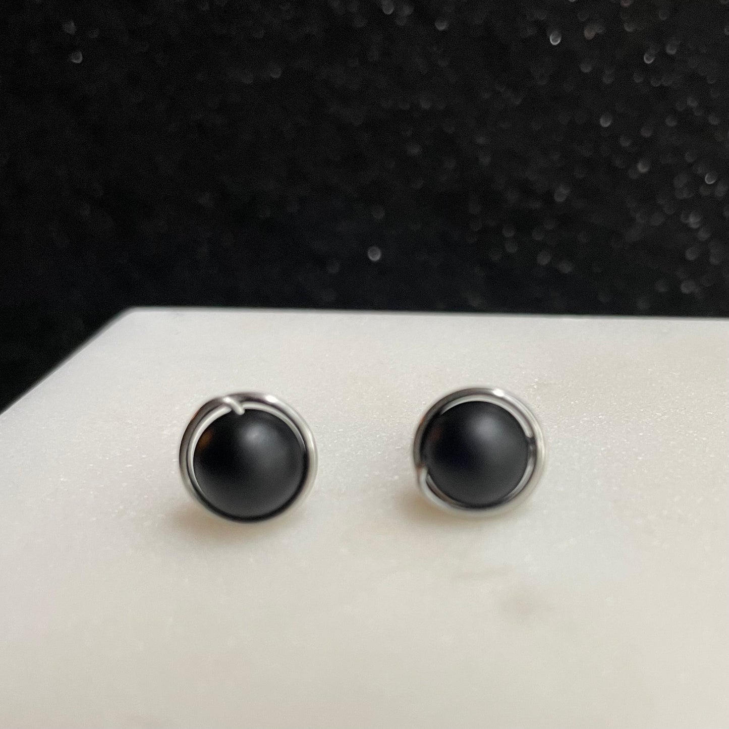 Matted Black Onyx 8mm