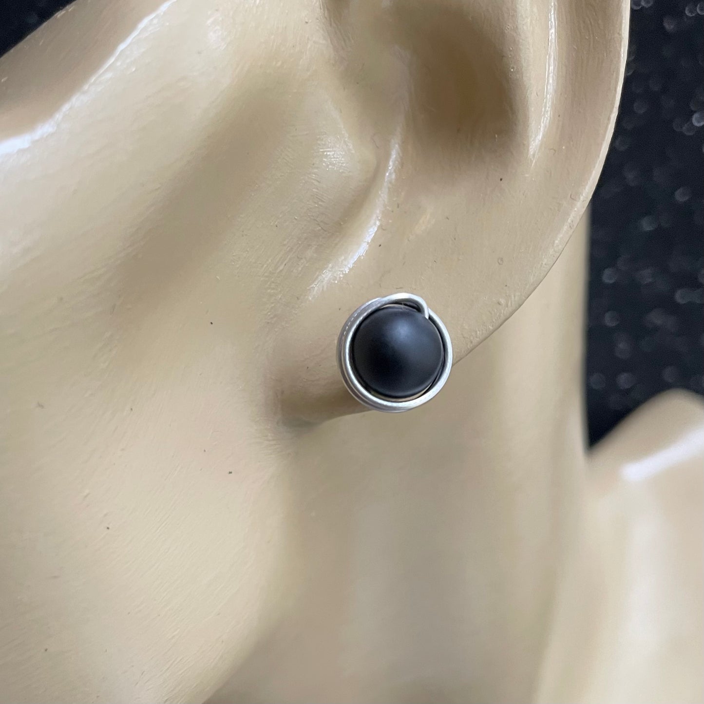 Matted Black Onyx 8mm