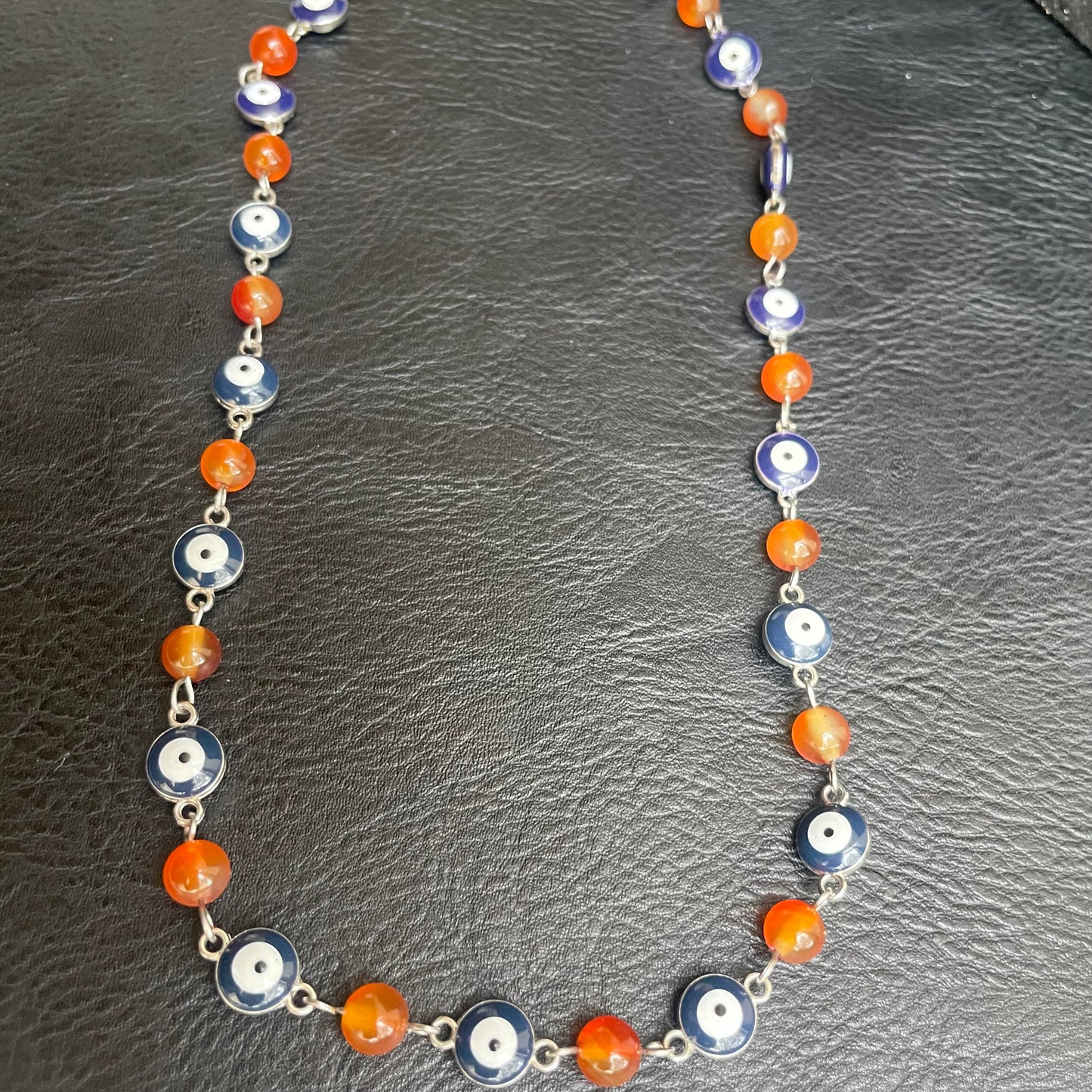 Evil Eye Carnelian necklace