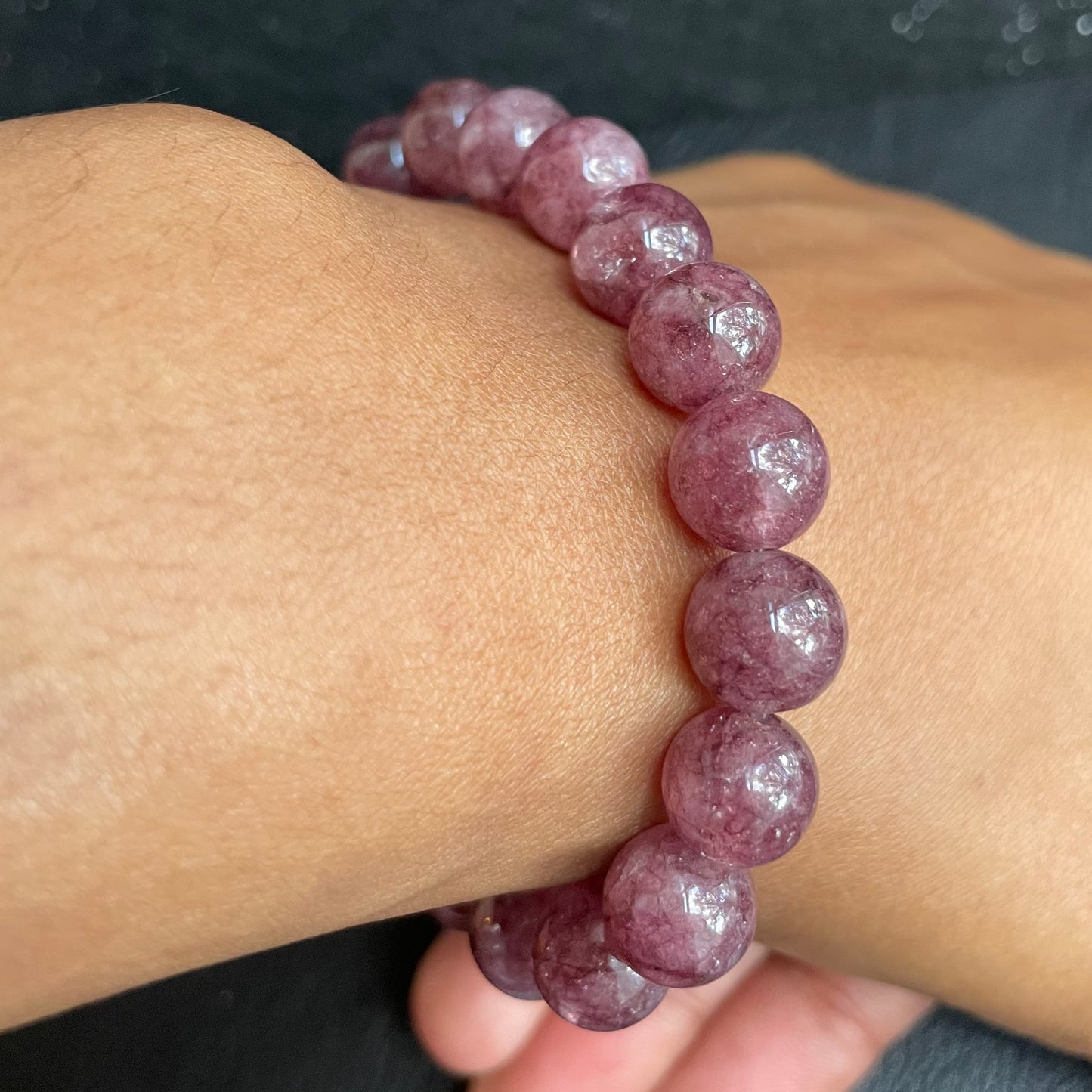 Pink/Purple Lepidolite 10mm