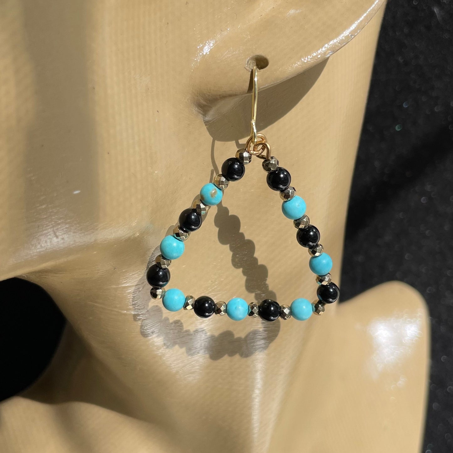 Turquoise/Howlite and Black Jasper