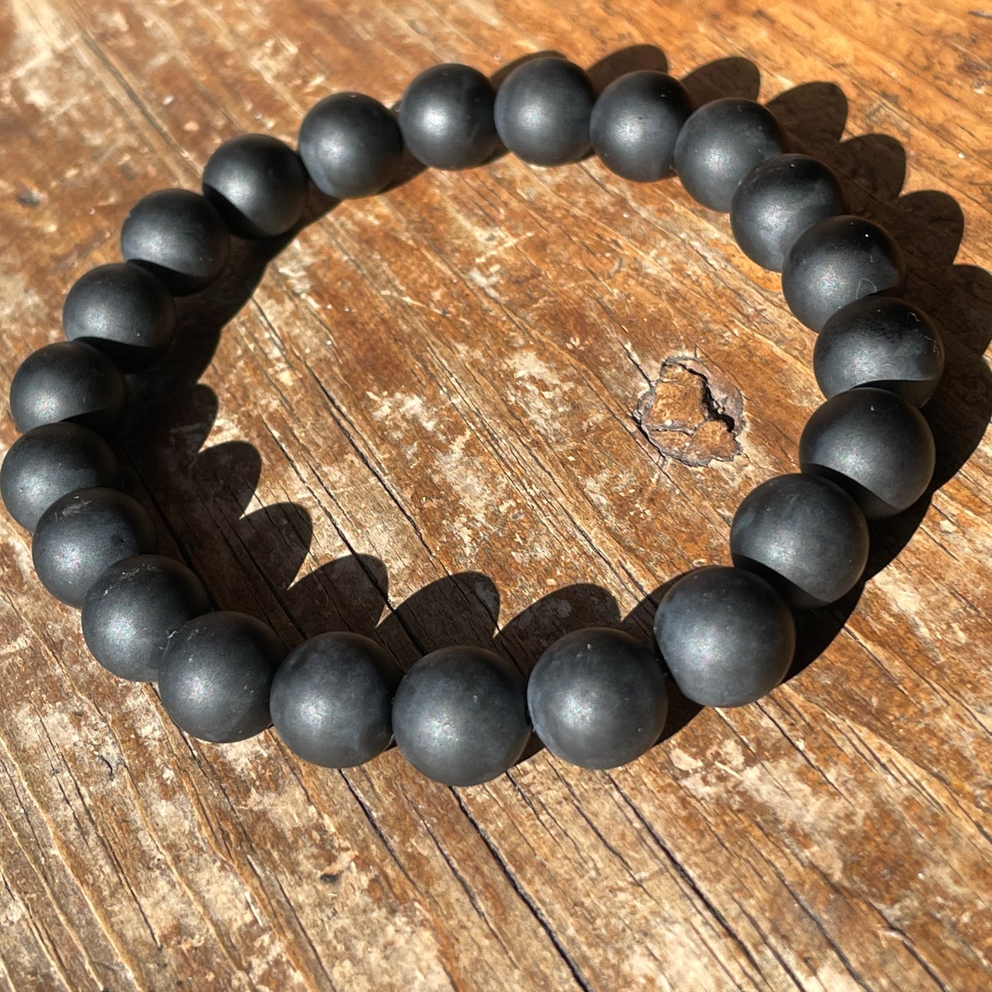 Matted Black Onyx 10mm
