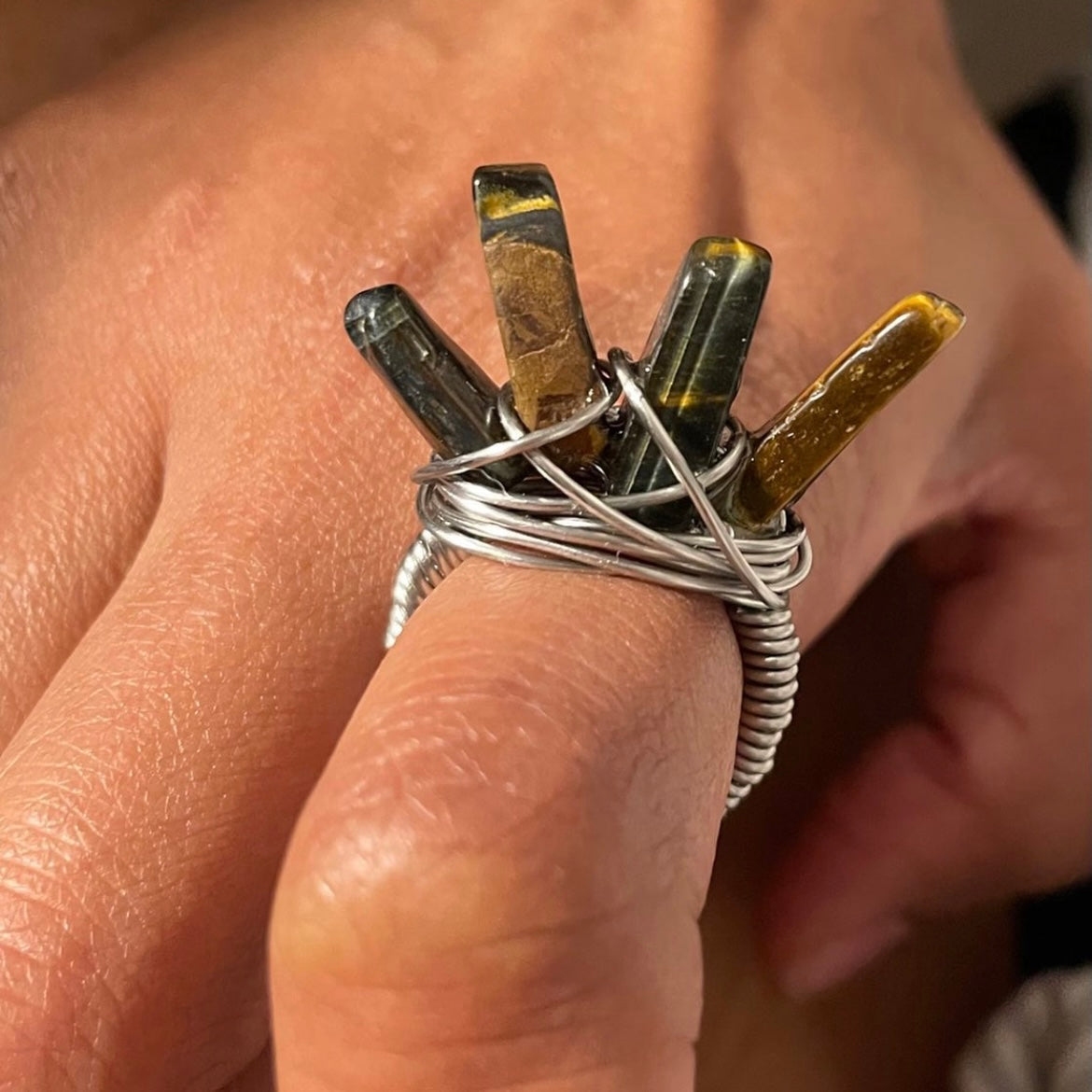 Tiger's Eye Warrior ring