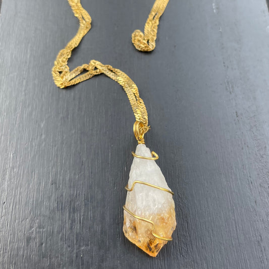 Citrine Wire Wrap