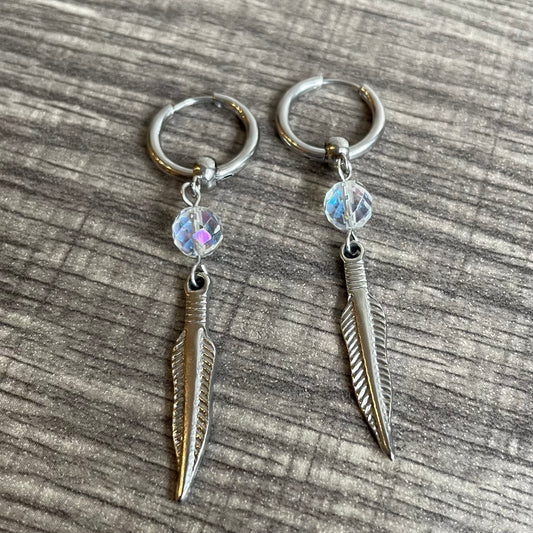 Stainless steel rainbow crystal