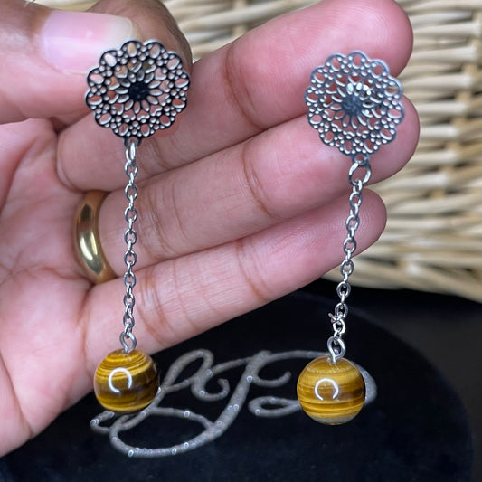 Tiger’s Eye Dangles