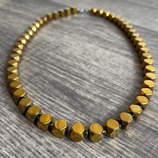 Pyrite Titanium Hematite 18 inch