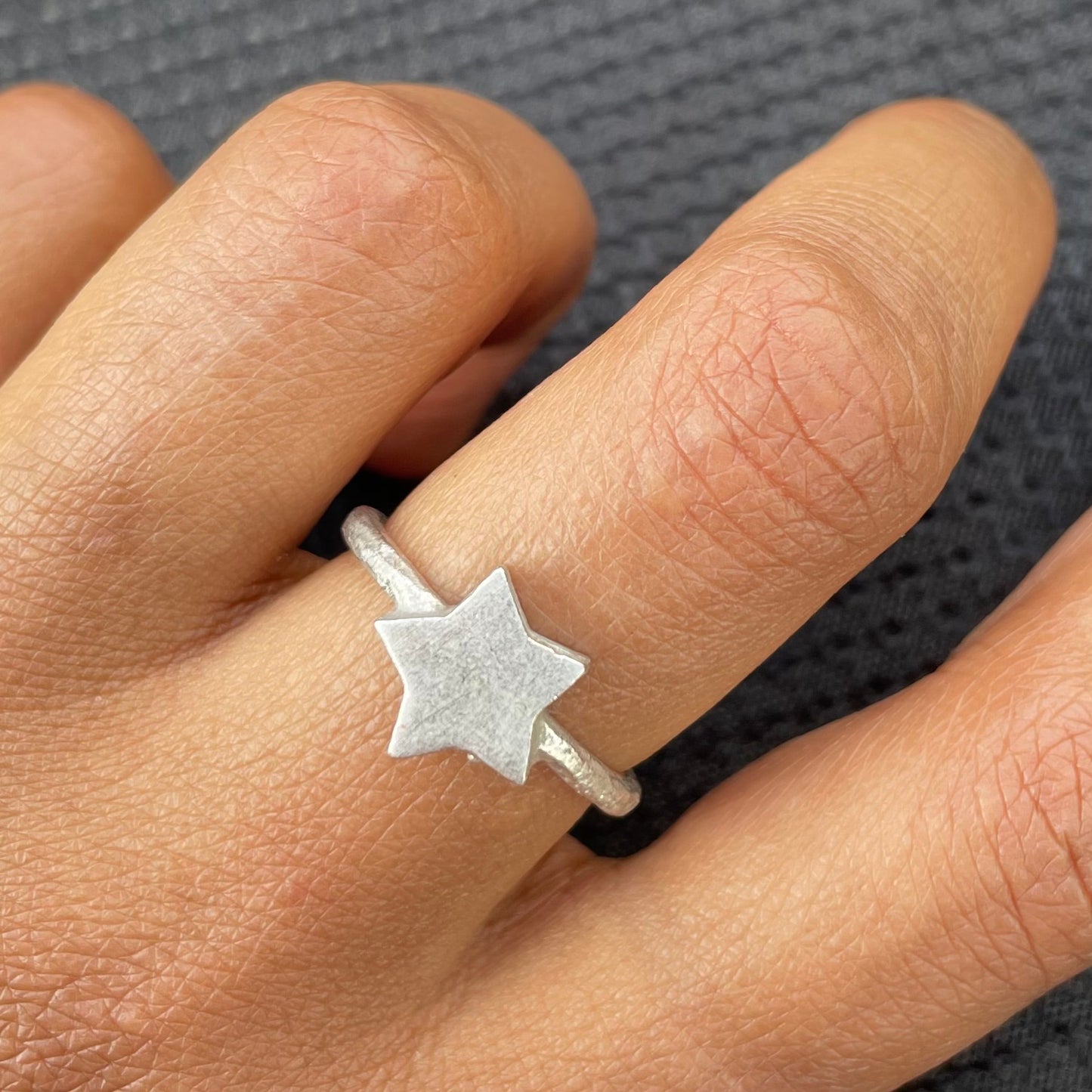 The Star, Star Ring (antique silver)