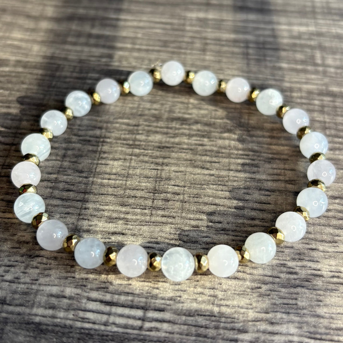 Moonstone + Rose Quartz 6mm